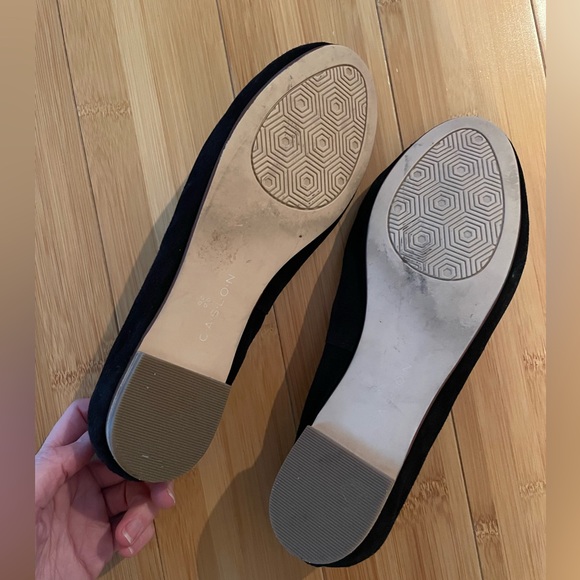 Black Ballet Flats - Suede - like new! - Picture 2 of 2